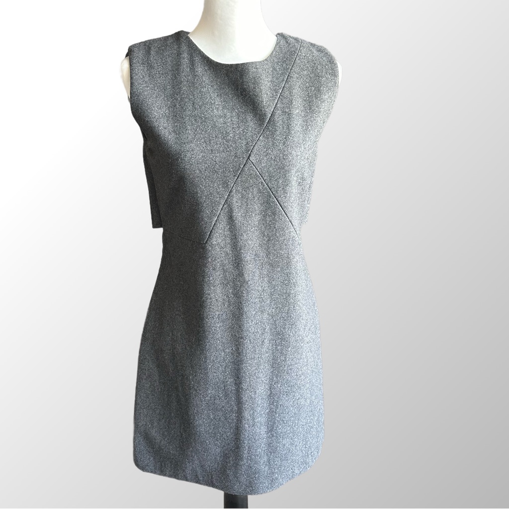 Kate Spade Saturday Shift Dress Nwt Size 4 Wool Blend Zip-Back Sleeveless